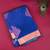 Blue small border silk saree