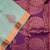 Pastel green small border silk saree