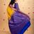 Golden mustard pure silk saree