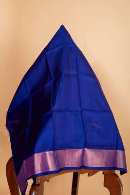 Majenta designer kanjivaram silk saree with silk mark certified 4