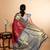 Maroon and grey designer kanjivaram silk saree