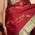 Maroon and grey designer kanjivaram silk saree