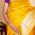 Yellow colour silk saree