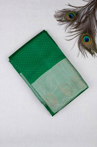 Green designer pure touch silk saree
