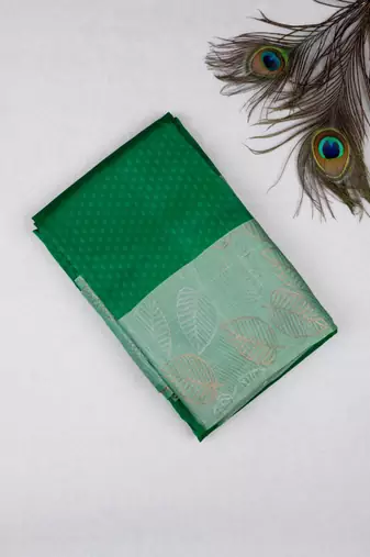 Green designer pure touch silk saree