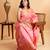 Blush pink silk saree