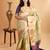 Sage green silk saree