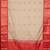Almond white and orange semi soft silk saree