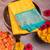 Mustard and green semi silk saree