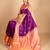 Purple colour pattu saree