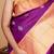 Purple colour pattu saree