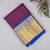 Grape purple and blue pure touch silk saree