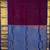 Grape purple and blue pure touch silk saree