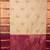 Off-white and purple semi silk saree