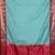 Pastel blue temple border semi soft silk saree