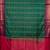 Green temple border semi soft silk saree
