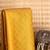 Golden yellow designer semi silk saree