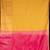 Golden yellow designer semi silk saree