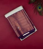 Pastel green semi silk saree