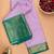 Pastel pink semi silk saree