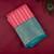 Pink and green semi silk saree