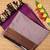 Grey and purple soft silk saree