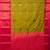 Elaichi green and pink semi silk saree