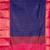 Blue brocade semi silk saree