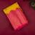 Mustard pink designer semi silk saree