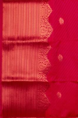 Mustard pink designer semi silk saree 3
