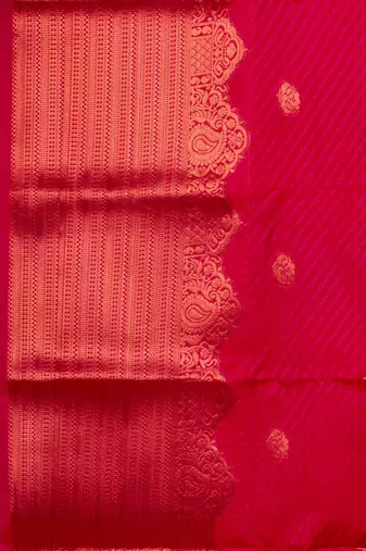 Mustard pink designer semi silk saree