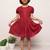 Printed frock in rayon fabric with elasticated sleeves