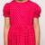 Printed frock in rayon fabric with elasticated sleeves