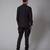 Black plain cotton men shirt