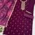 Wine silk semi stitched wedding suits