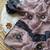 Lavender Color Mirror And Thread Embroidery Work Crunchy Chiffon Saree