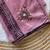 Light Plum Color Mirror And Thread Embroidery Work Crunchy Chiffon Saree
