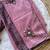 Light Plum Color Mirror And Thread Embroidery Work Crunchy Chiffon Saree