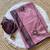 Light Plum Color Mirror And Thread Embroidery Work Crunchy Chiffon Saree