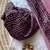 Light Plum Color Mirror And Thread Embroidery Work Crunchy Chiffon Saree