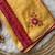 Yellow Color Mirror And Thread Embroidery Work Crunchy Chiffon Saree