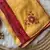 Yellow Mirror And Thread Embroidered Crunchy Chiffon Saree