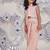 Peach petal girls festive set embroidered coord with palazzo & jacket