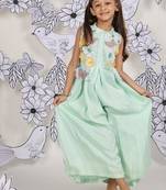Mint meadow girls jumpsuit 3d floral jacket & garden print
