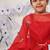 Crimson wings girls gown red dress with dragonfly cape