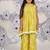 Safari fun girls coord set mustard kurta with gota detailing