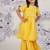 Sunshine sparkle girls sharara set yellow printed festive wear