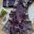 Dark Plum Zari Floral Embroidery With Sequins Work Crushed silk blend Saree