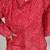 Cowl cool boys kurta set red printed with draped silhouette
