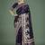 purple woven banarasi satin silk saree 